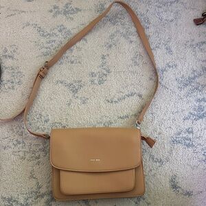 Pixie Mood Zoe Crossbody Purse Bag Tan Honey Vegan Faux Leather Cruelty-Free